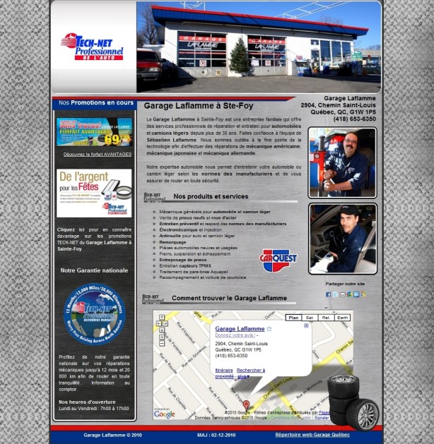 si internet pour garage carquest